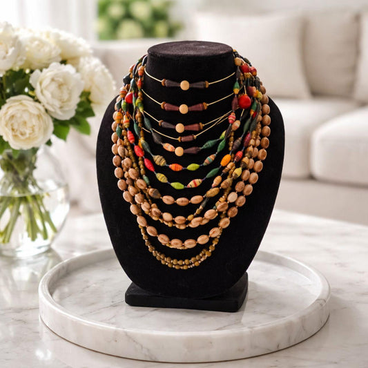 Beautiful Boho Wooden Jewelry Bundle