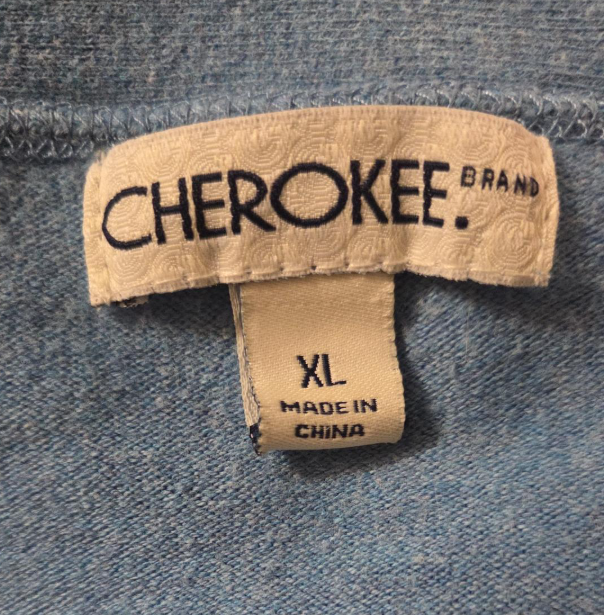 Cherokee Blue Cardigan β Size XL