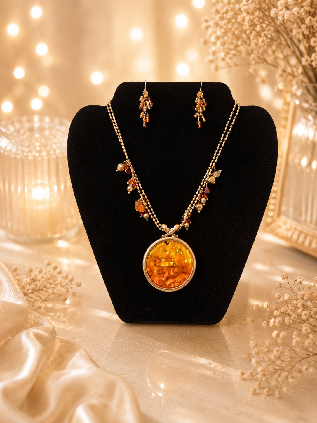 Amber Jewelry Bundle – Warm Tones & Timeless Style