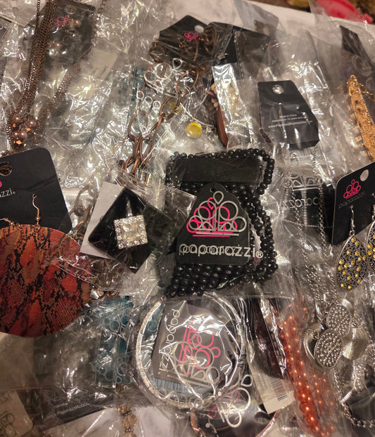 Paparazzi Jewelry - 50 Piece Mixed Jewelry Bundle + 5 FREE Bonus | Necklaces, Earrings, Rings, Bracelets
