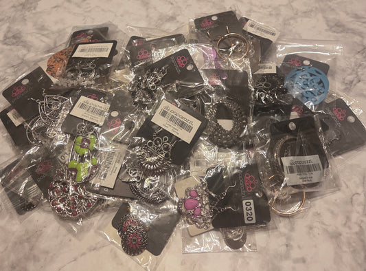 Paparazzi Jewelry - 50 Piece Earring Bundle + 5 FREE Bonus
