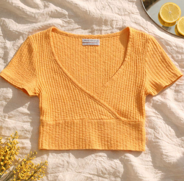 Cropped orange shirt by Urban Outfitters