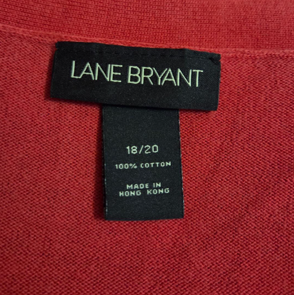 Lane Bryant Red Cardigan