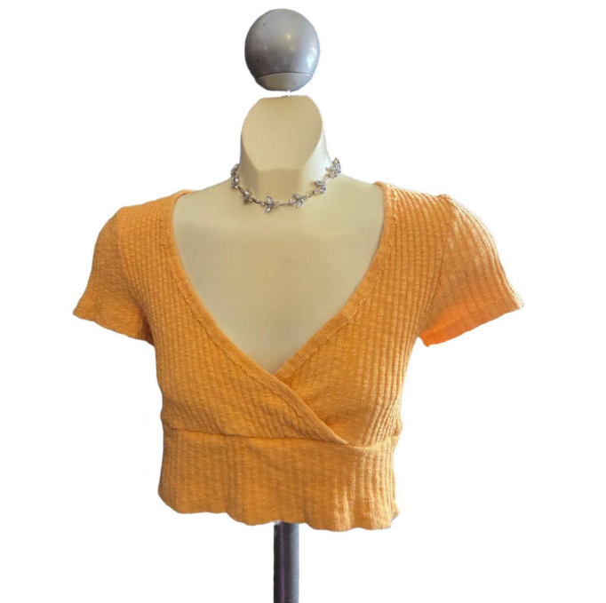 Cropped orange shirt by Urban Outfitters