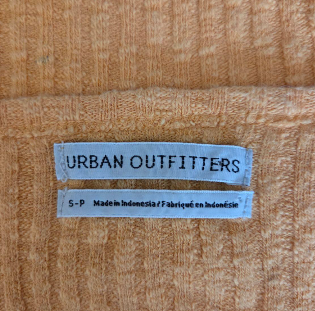 Cropped orange shirt by Urban Outfitters