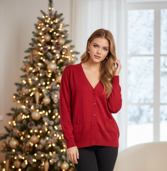 Lane Bryant Red Cardigan