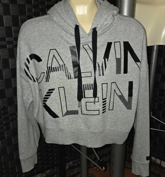 Calvin Klein Gray Women’s Cropped Hoodie