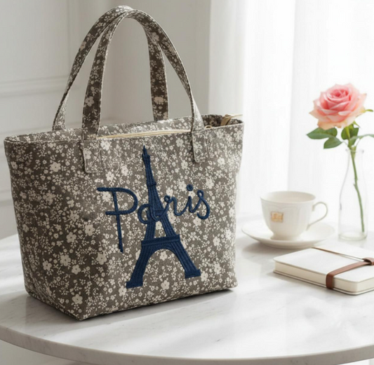 Paris Canvas Tote Bag