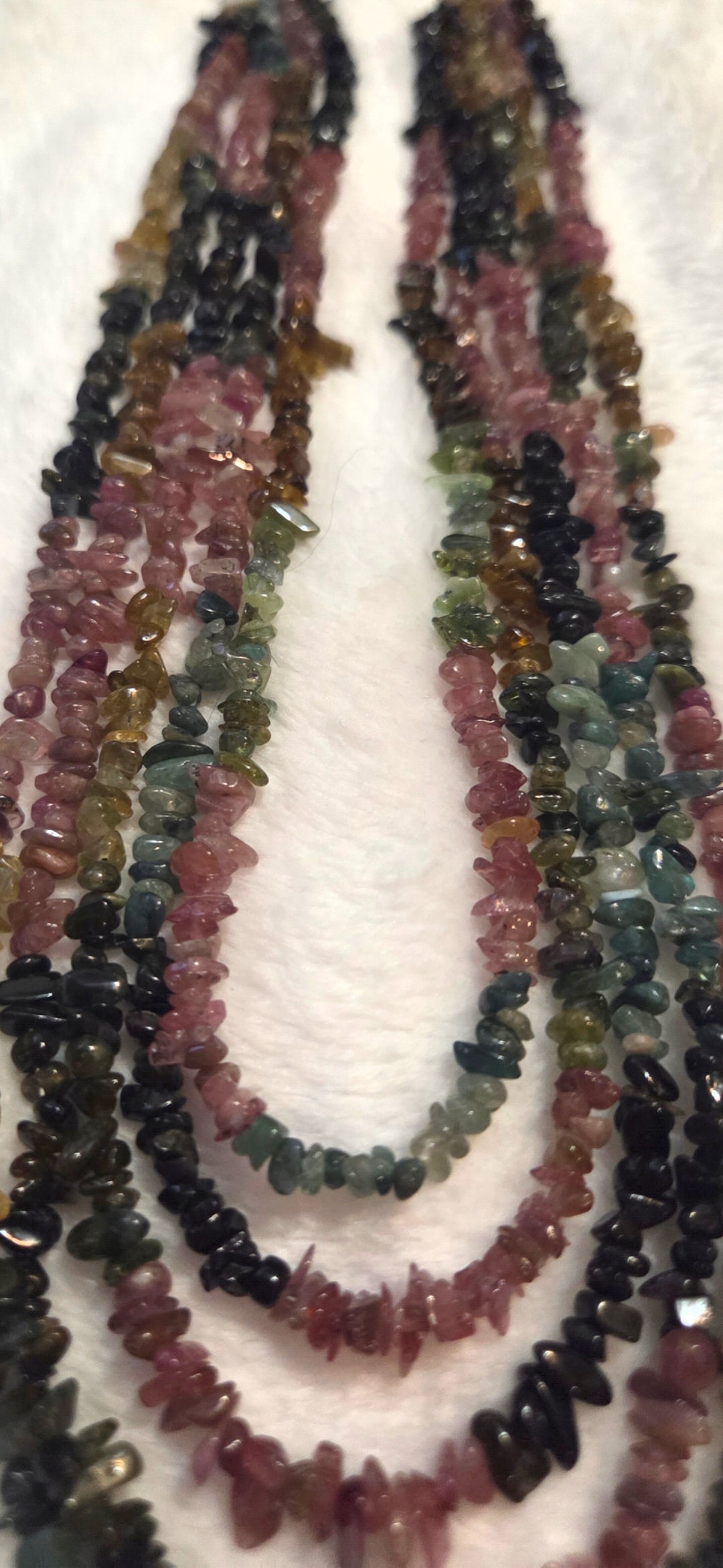Multi-Strand Gemstone Chip Necklace + FREE Brand-New Napier Jewelry Bonus!