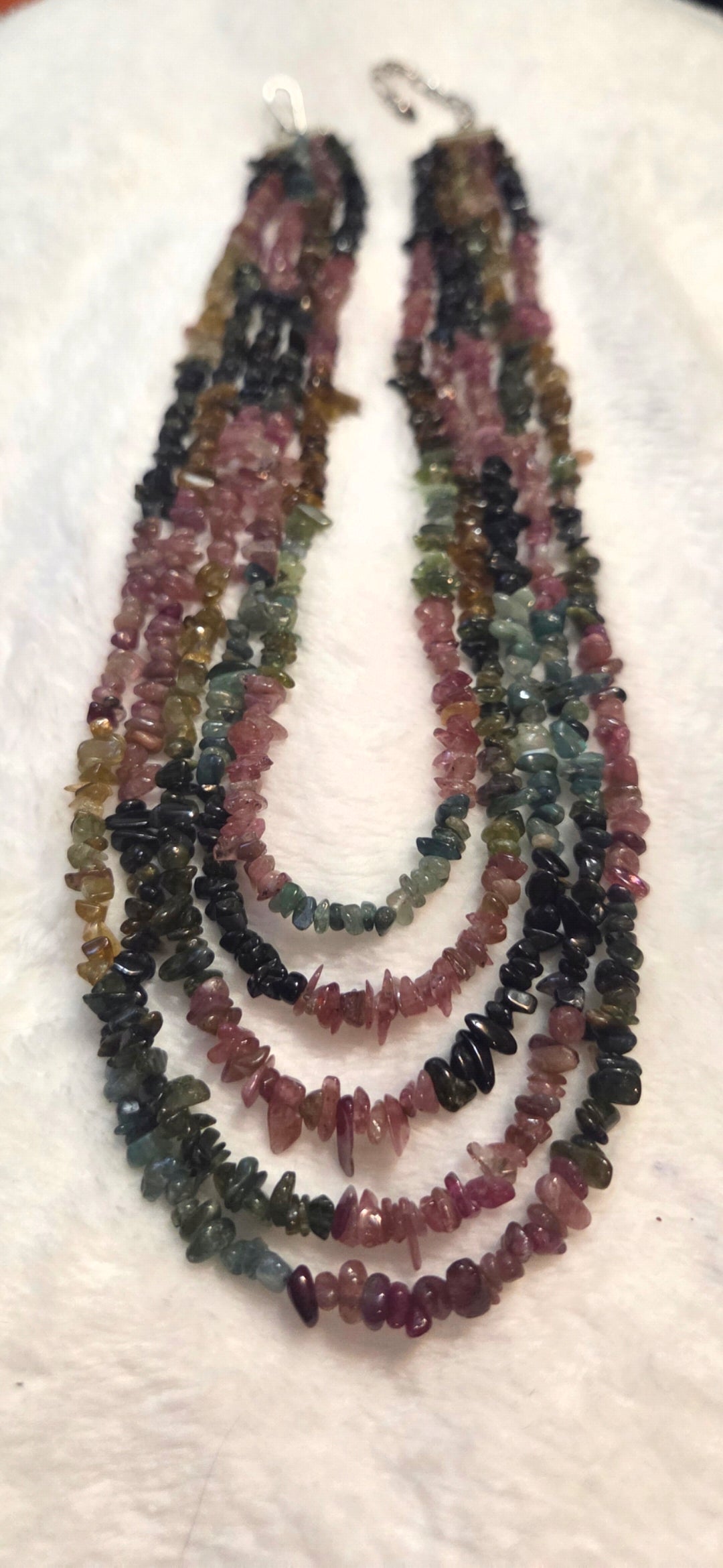 Multi-Strand Gemstone Chip Necklace + FREE Brand-New Napier Jewelry Bonus!