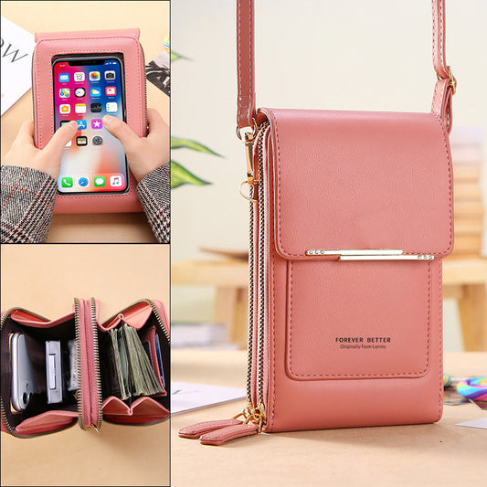 Crossbody Handbag - Touch Screen Phone Case - Wallet